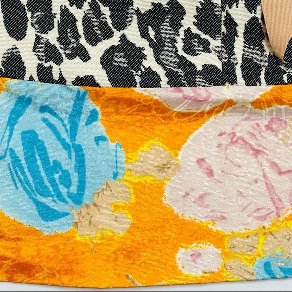 Tracy Reese Leopard & Floral Print Skirt Size 4 NWT - Picture 4 of 10